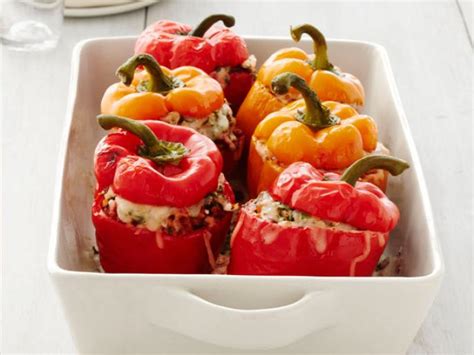 Turkey-and-Rice Stuffed Peppers Recipe | Food Network Kitchen | Food ...