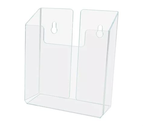 BROCHURE MAGAZINE HOLDER Display Wall for 8.5 x 11 Literature Rack Acrylic Clear $19.49 - PicClick