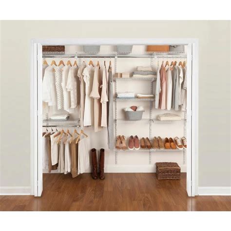 Rubbermaid FastTrack 6-ft to 10-ft x 12-in White Wire Closet Kit at ...