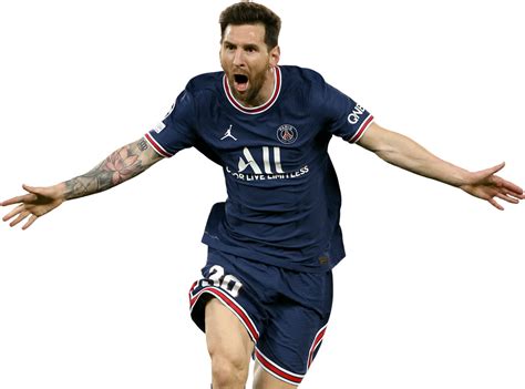 Lionel Messi Paris Saint-Germain football render - FootyRenders