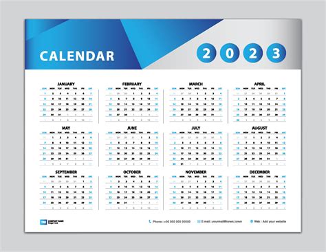 2023 Desk Calendar Printable - Printable Calendar 2023