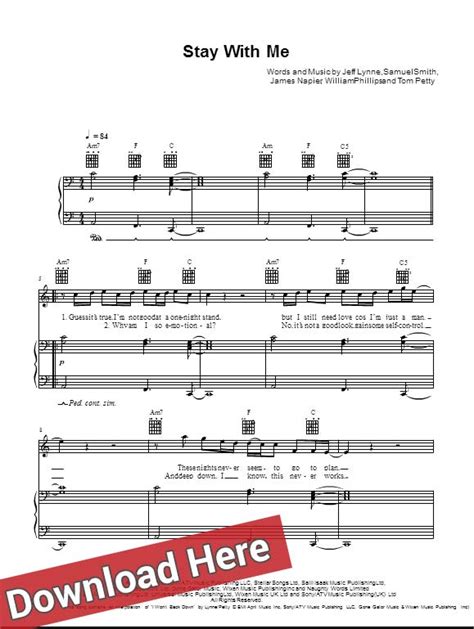 Sam Smith Stay With Me Sheet Music, Piano Notes & Chords | Download