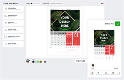 Custom Calendar Design Software | Online Calendar Maker - ImprintNext