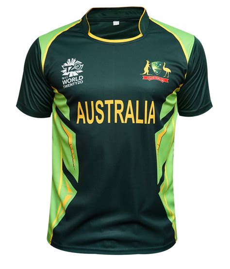 Men Australia Cricket t20 Worldcup T Shirt 2017 Medium
