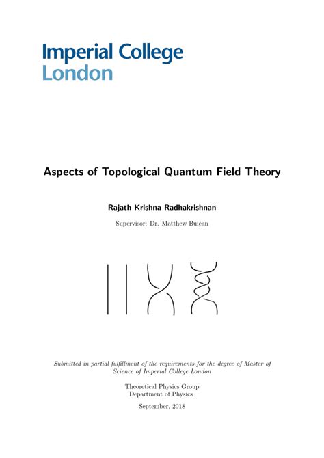 (PDF) Aspects of Topological Quantum Field Theory