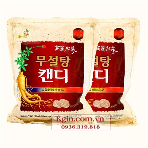 Kẹo Sâm Không Đường Hàn Quốc 500g Korea Red Ginseng