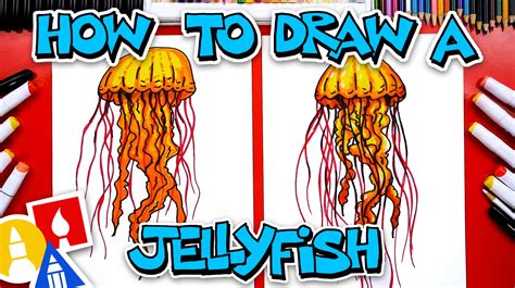 How To Draw A Jellyfish Preschool Art For Kids Hub – Howtodoes