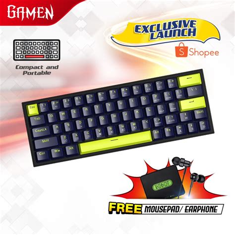 Jual [FREE ITEM] GAMEN Titan V Lite Latest Titan Series Keyboard Gaming Mechanical Compact and ...