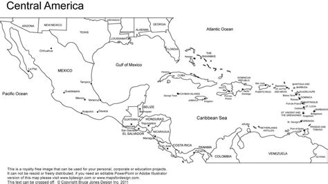 Printable Map Of Caribbean Islands And Travel Information | Download ...