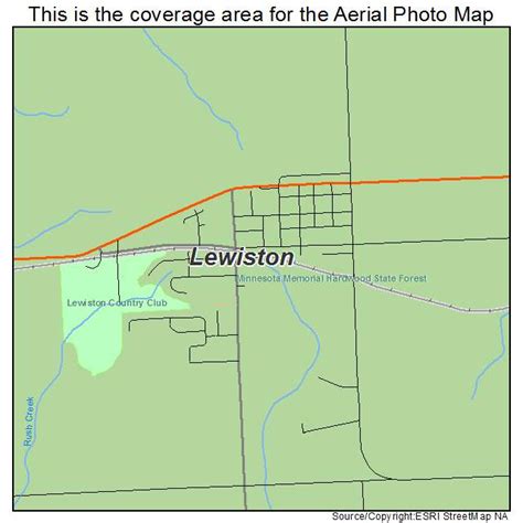 Aerial Photography Map of Lewiston, MN Minnesota