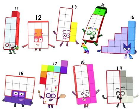 Numberblocks Stickers Glossy Vinyl 8 X 5.5-in Characters 0 - Etsy Australia