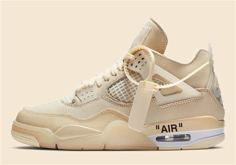 Off-White x Air Jordan 4 ‘’Sail’’ - CV9388-100 - Sneaker Style