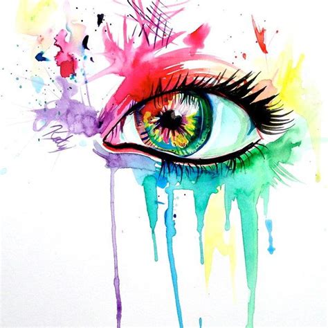 Colorful Rainbow Eye Art Print