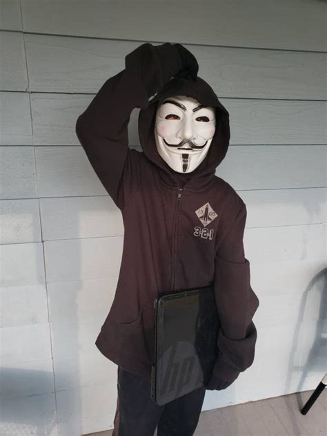 Anonymous Costume Mask Hacker Mask Halloween Hacker Mask - Etsy UK