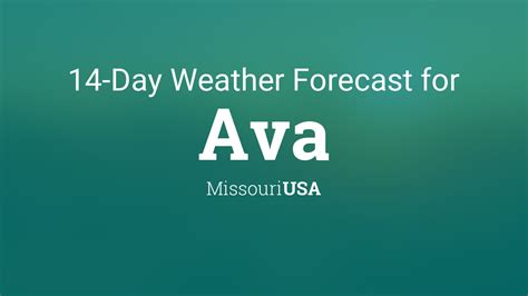 Ava, Missouri, USA 14 day weather forecast