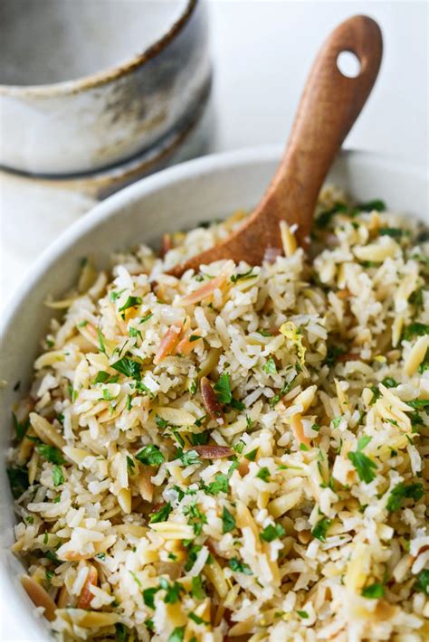 Greek Lemon Rice Pilaf - Simply Scratch