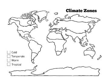 Climate Zones Worksheet by Hatching Curiosity | TPT