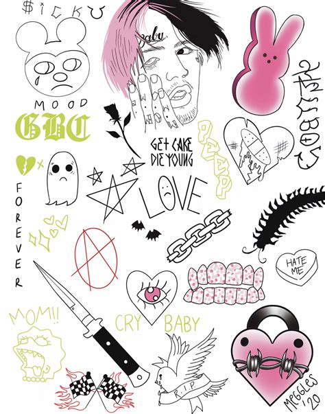 Lil Peep Flash Sheet - Etsy