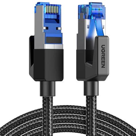 (2 pack) UGREEN Cat 8 Ethernet Cable 6FT, High Speed Braided 40Gbps ...