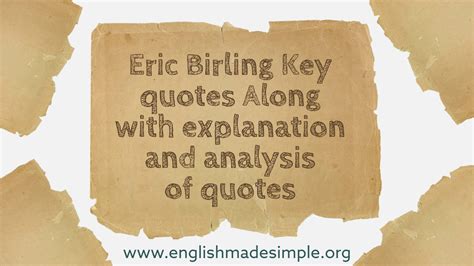 Eric Birling quotes - English Made Simple