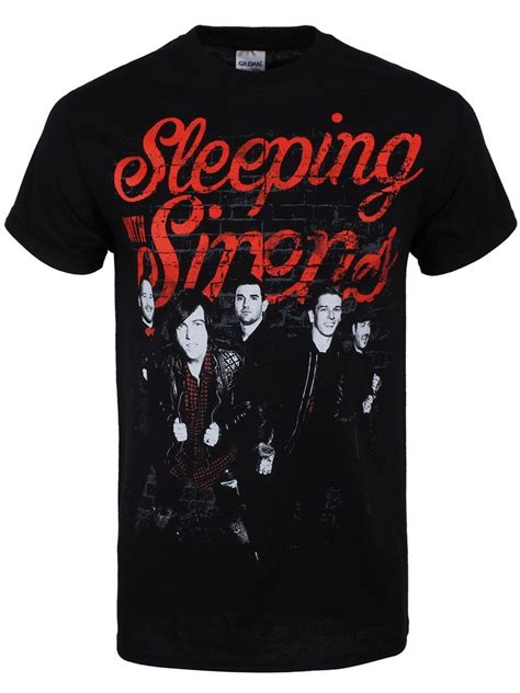 Sleeping With Sirens Brick Men's Black T-Shirt | Black tshirt, Sleeping with sirens, Black