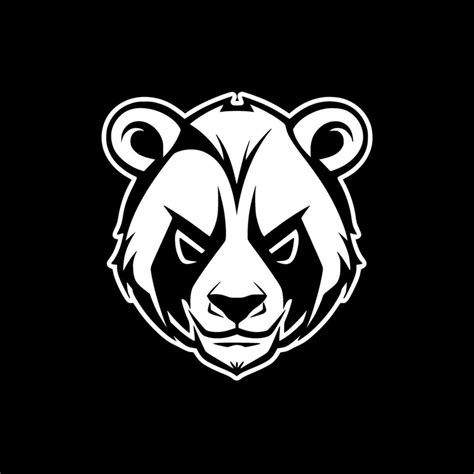 Panda - Black and White Isolated Icon - Vector illustration 33283177 ...