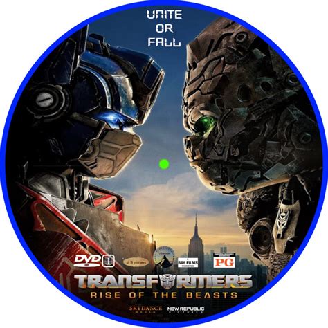 Transformers: Rise Of The Beasts (2023) R1 Custom DVD Label - DVDcover.Com