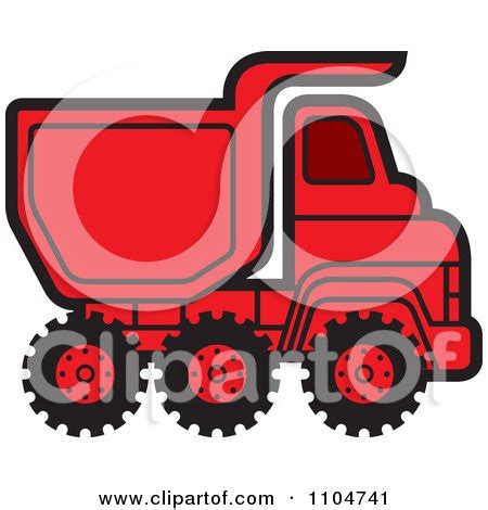 Clipart Red Dump Truck 2 - Royalty Free Vector Illustration by Lal ...