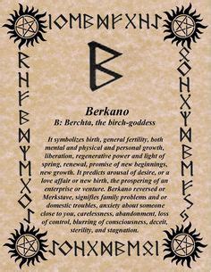 RUNE OF THE DAY! BERKANO! LET THE REBIRTH BEGIN! SUNDAY BLESSINGS ...