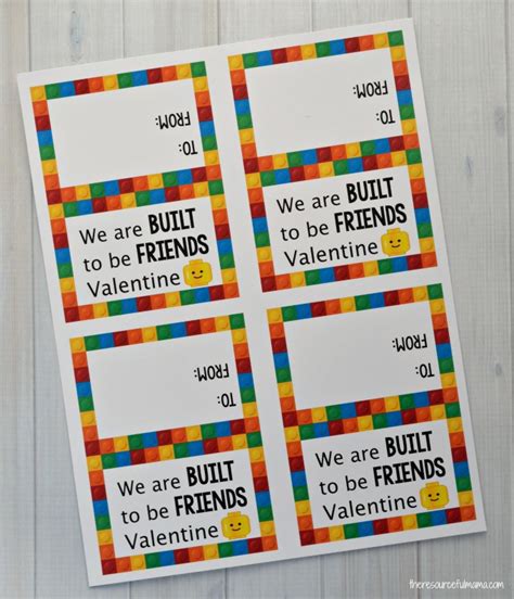 printable lego cards - The Resourceful Mama