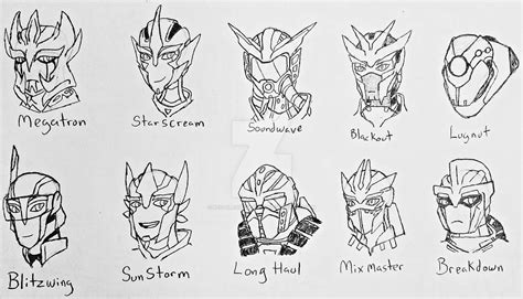 Decepticon Headshots [2023] by Red-Plague-Doctor on DeviantArt