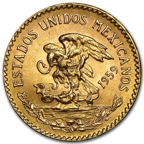 1959 Mexico Gold 20 Pesos BU - Walmart.com