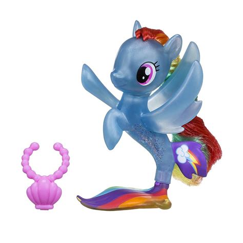 New "My Little Pony: The Movie" Rainbow Dash Sea Pony Figure available ...