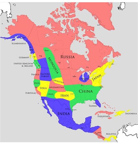 Map of North and Central American regions compared to regions with the closest climate. (It’s ...