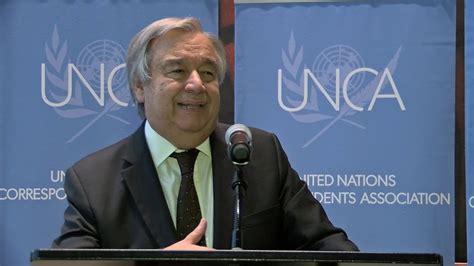 Antonio Guterres speech at UNCA Directory Launch Reception - YouTube