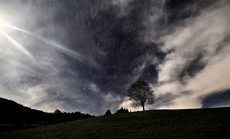 Hintergrundbilder : Nightphotography, Mond, Landschaft, Schweiz ...