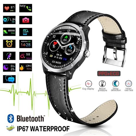 N58 ECG PPG Smart Watch with Electrocardiograph ECG Display,Holter ECG ...