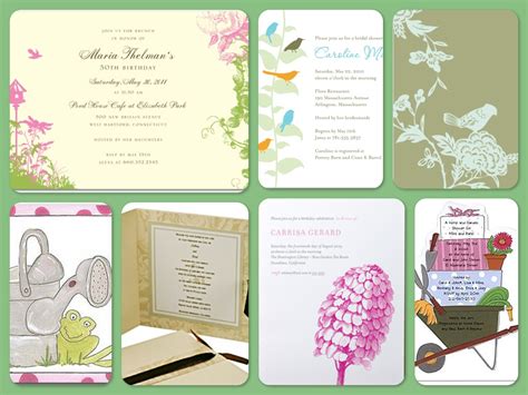 Garden Party Invitations, Centerpieces, Place Cards, Favors, Paper ...