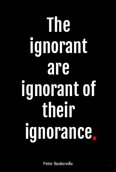 The Ignorant are Ignorant of Their Ignorance