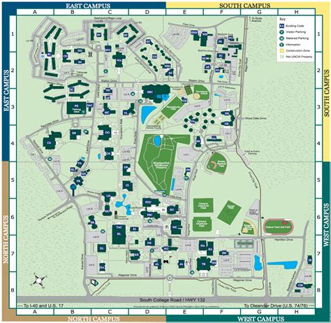 UNC Campus Map