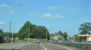 A1 approaching the roundabout at Buckden © N Chadwick cc-by-sa/2.0 ...