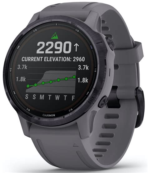 Garmin Watch Fenix 6S Pro Solar Amethyst With Shale Band