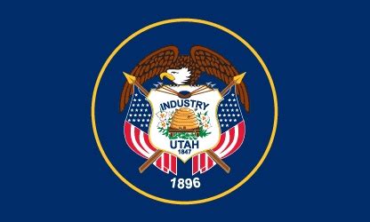 Flag:Flag of Utah | Flag coloring pages, State flags, Utah