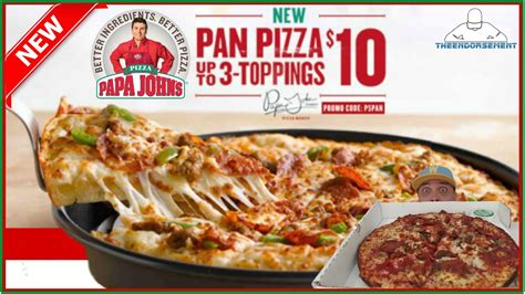 PAPA JOHN'S® | PAN PIZZA REVIEW | THEENDORSEMENT - YouTube