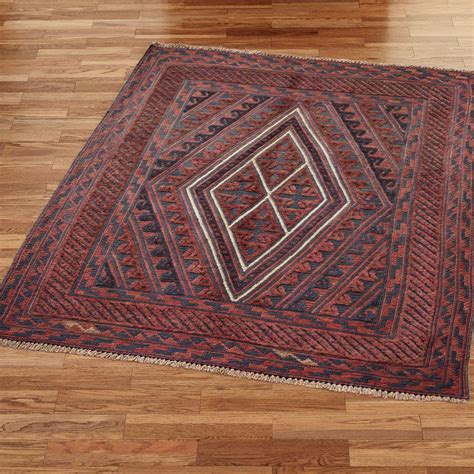 4x4 Premium Handmade Mashwani Square Rug Afghan Wool Kilim | Etsy