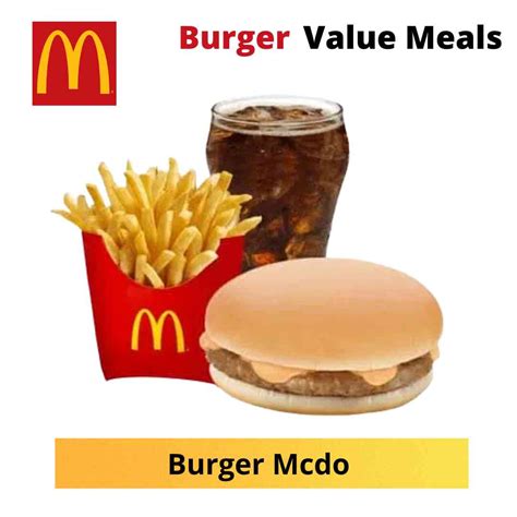 Burger Mcdo with Fries - Scout Meal