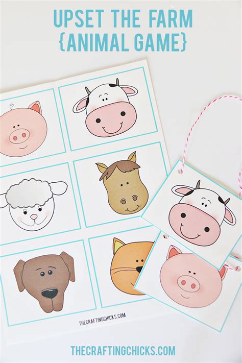 Farm Animal Family Game - The Crafting Chicks