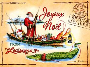 Papa Noel Cajun Christmas Christmas Cards – Flat Town Music Company