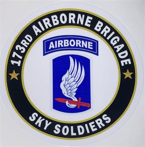 US Army 173rd Airborne Brigade "Sky Soldiers" Sticker - Decal Patch - Co