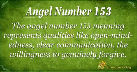 Angel Number 153 Meaning: Grateful Attitude - SunSigns.Org